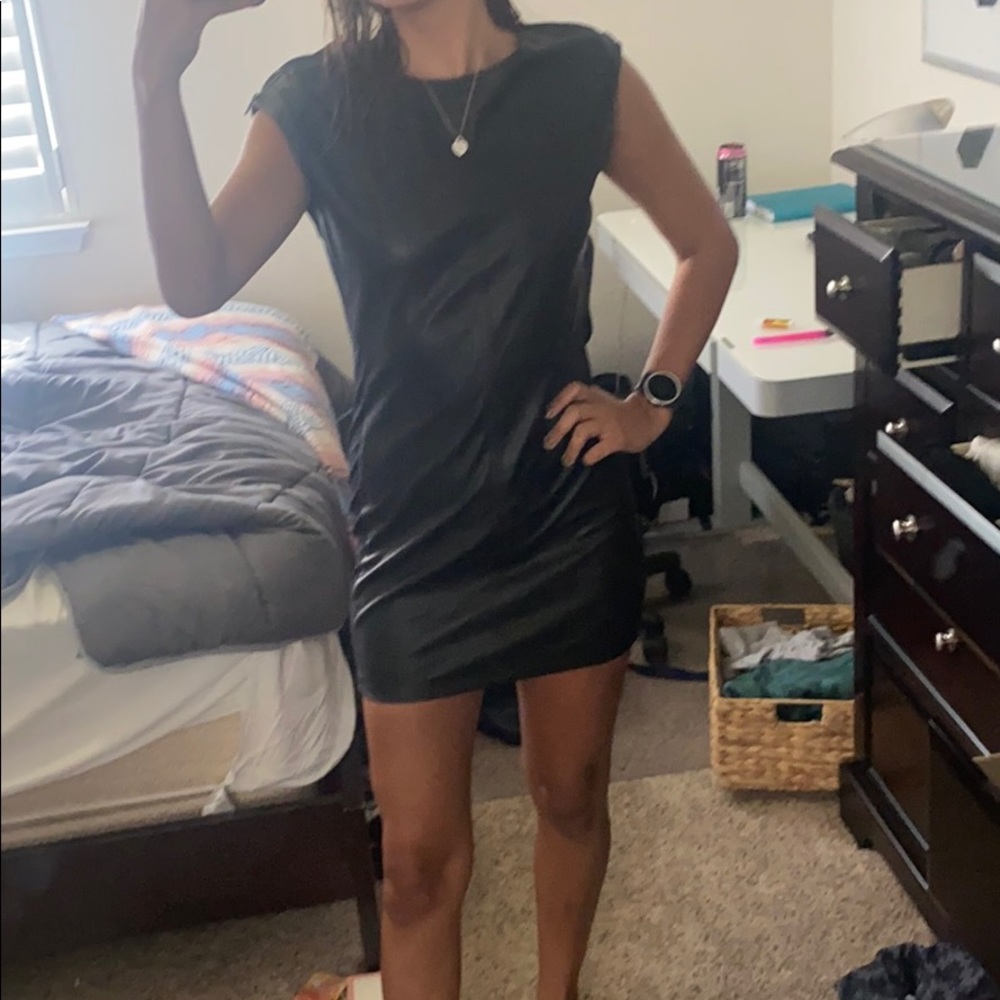 BCBG leather dress